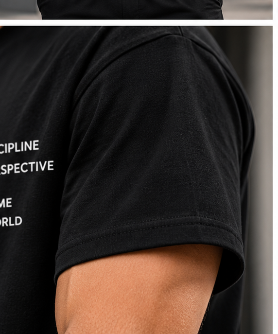 PERSPECTIVE — DROP 001 sleeve detail